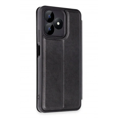 Mey İthalat® Realme Note 50 4G Kılıf Flip Cover - Siyah