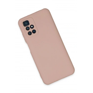 Mey İthalat®   Redmi 10 2022 Kılıf Nano içi Kadife Silikon - Pudra