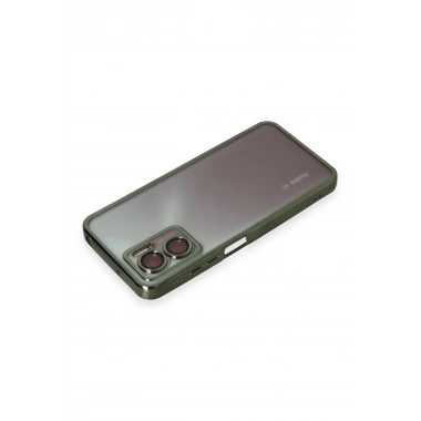 Mey İthalat®   Redmi 10 5G Kılıf  Lensli Silikon - Yeşil