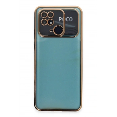 Mey İthalat®   Redmi 10C Kılıf  Lensli Silikon - Gold