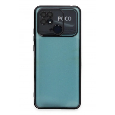 Mey İthalat®   Redmi 10C Kılıf  Lensli Silikon - Siyah
