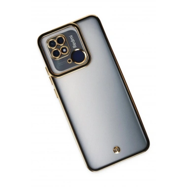Mey İthalat® Redmi 10C Kılıf Liva Lens Silikon - Siyah