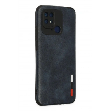 Mey İthalat® Redmi 10C Kılıf Loop Deri Silikon - Lacivert
