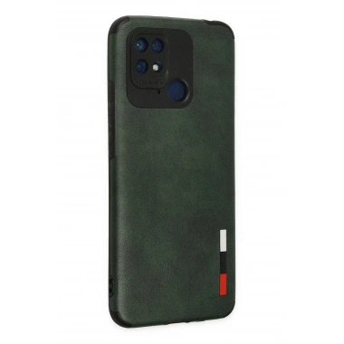 Mey İthalat® Redmi 10C Kılıf Loop Deri Silikon - Yeşil