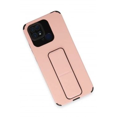 Mey İthalat® Redmi 10C Kılıf Mega Standlı Silikon - Pudra