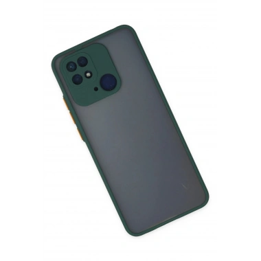 Mey İthalat®   Redmi 10C Kılıf Montreal Silikon Kapak - Yeşil