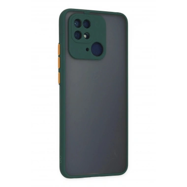 Mey İthalat®   Redmi 10C Kılıf Montreal Silikon Kapak - Yeşil