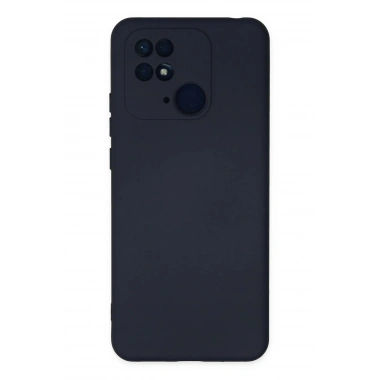Mey İthalat®   Redmi 10C Kılıf Nano içi Kadife Silikon - Lacivert