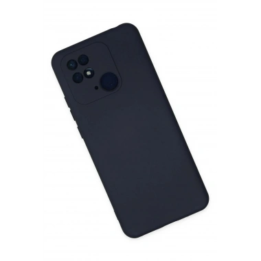 Mey İthalat®   Redmi 10C Kılıf Nano içi Kadife Silikon - Lacivert
