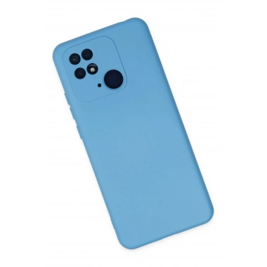 Mey İthalat®   Redmi 10C Kılıf Nano içi Kadife Silikon - Mavi
