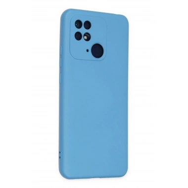Mey İthalat®   Redmi 10C Kılıf Nano içi Kadife Silikon - Mavi