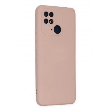 Mey İthalat®   Redmi 10C Kılıf Nano içi Kadife Silikon - Pudra