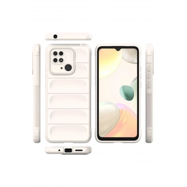 Mey İthalat®   Redmi 10C Kılıf Optimum Silikon - Krem