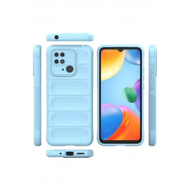 Mey İthalat®   Redmi 10C Kılıf Optimum Silikon - Sky Blue