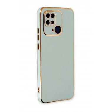 Mey İthalat®   Redmi 10C Kılıf Volet Silikon - Açık Yeşil