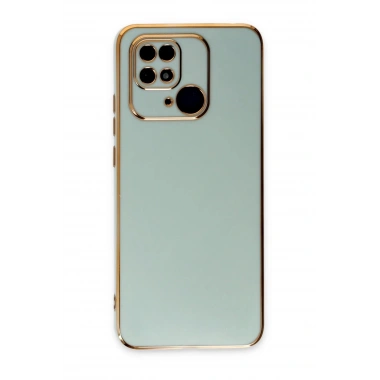 Mey İthalat®   Redmi 10C Kılıf Volet Silikon - Açık Yeşil