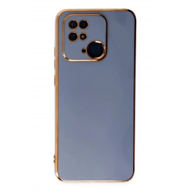 Mey İthalat®   Redmi 10C Kılıf Volet Silikon - Mavi