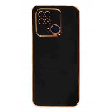 Mey İthalat®   Redmi 10C Kılıf Volet Silikon - Siyah
