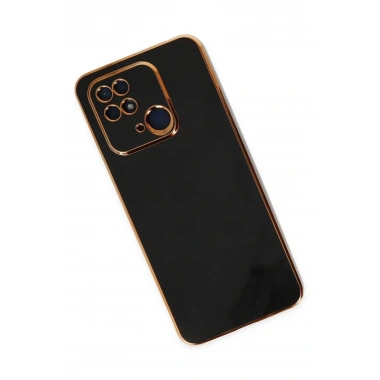 Mey İthalat®   Redmi 10C Kılıf Volet Silikon - Siyah