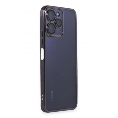 Mey İthalat®   Redmi 12 Kılıf  Lensli Silikon - Mor