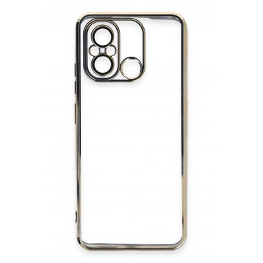 Mey İthalat®   Redmi 12C Kılıf  Lensli Silikon - Gold