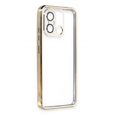 Mey İthalat®   Redmi 12C Kılıf  Lensli Silikon - Gold