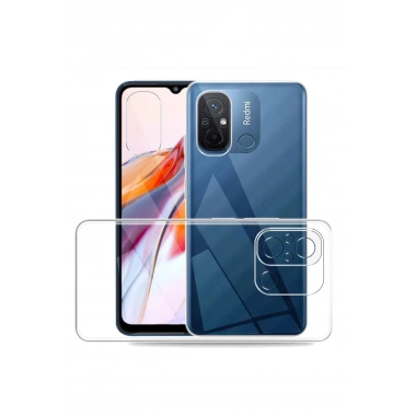 Mey İthalat®   Redmi 12C Kılıf Lüx Şeffaf Silikon