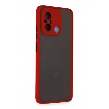 Mey İthalat®   Redmi 12C Kılıf Montreal Silikon Kapak - Kırmızı
