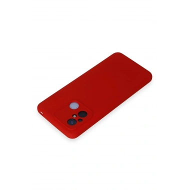 Mey İthalat®   Redmi 12C Kılıf Nano içi Kadife Silikon - Kırmızı