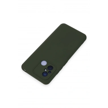 Mey İthalat®   Redmi 12C Kılıf Nano içi Kadife Silikon - Koyu Yeşil