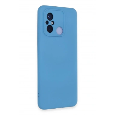Mey İthalat®   Redmi 12C Kılıf Nano içi Kadife Silikon - Mavi