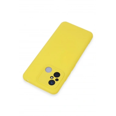 Mey İthalat®   Redmi 12C Kılıf Nano içi Kadife Silikon - Sarı