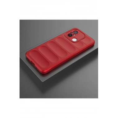 Mey İthalat®   Redmi 12C Kılıf Optimum Silikon - Kırmızı