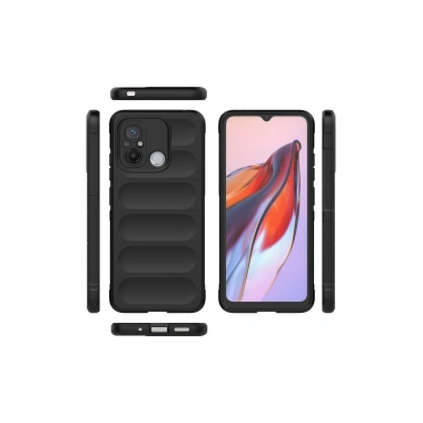 Mey İthalat®   Redmi 12C Kılıf Optimum Silikon - Siyah