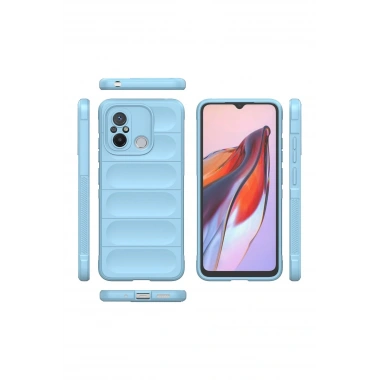 Mey İthalat®   Redmi 12C Kılıf Optimum Silikon - Sky Blue