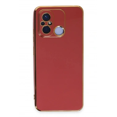 Mey İthalat®   Redmi 12C Kılıf Volet Silikon - Kırmızı
