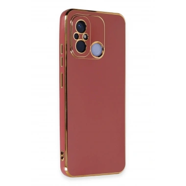Mey İthalat®   Redmi 12C Kılıf Volet Silikon - Kırmızı