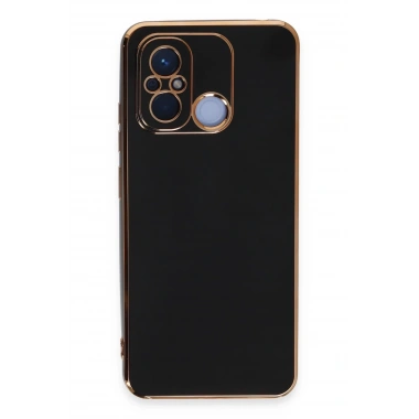 Mey İthalat®   Redmi 12C Kılıf Volet Silikon - Siyah