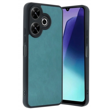 Mey İthalat®   Redmi 13 4G Kılıf Aras Deri Kapak - Açık Yeşil