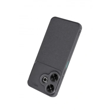 Mey İthalat®   Redmi 13 4G Kılıf Auto Focus Karbon Kapak - Gri