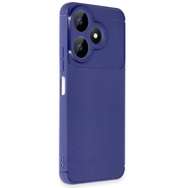 Mey İthalat®   Redmi 13 4G Kılıf Auto Focus Karbon Kapak - Lacivert