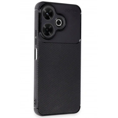 Mey İthalat®   Redmi 13 4G Kılıf Auto Focus Karbon Kapak - Siyah