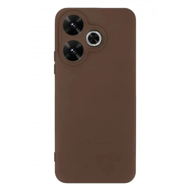 Mey İthalat®   Redmi 13 4G Kılıf First Silikon - Kahverengi