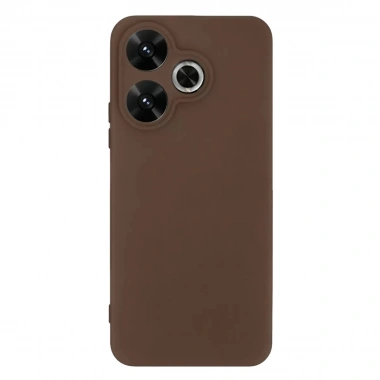 Mey İthalat®   Redmi 13 4G Kılıf First Silikon - Kahverengi