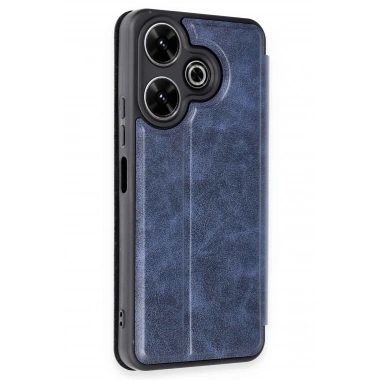 Mey İthalat® Redmi 13 4G Kılıf Flip Cover - Lacivert