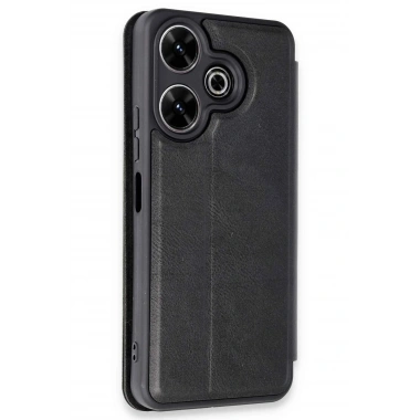 Mey İthalat® Redmi 13 4G Kılıf Flip Cover - Siyah