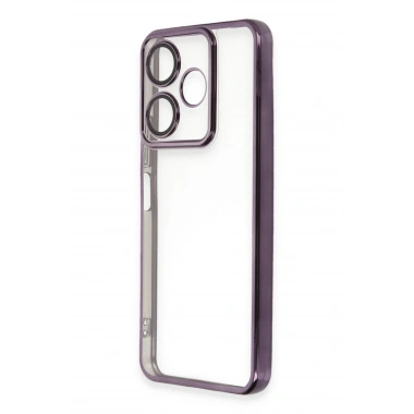 Mey İthalat®   Redmi 13 4G Kılıf  Lensli Silikon - Mor
