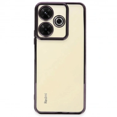 Mey İthalat®   Redmi 13 4G Kılıf  Lensli Silikon - Mor