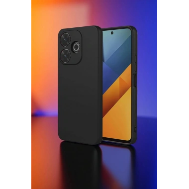 Mey İthalat®   Redmi 13 4G Kılıf Nano içi Kadife Silikon - Siyah