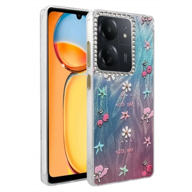 Mey İthalat® Redmi 13C Kılıf Blade Aynalı Desenli Kapak - Desen 4